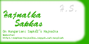 hajnalka sapkas business card